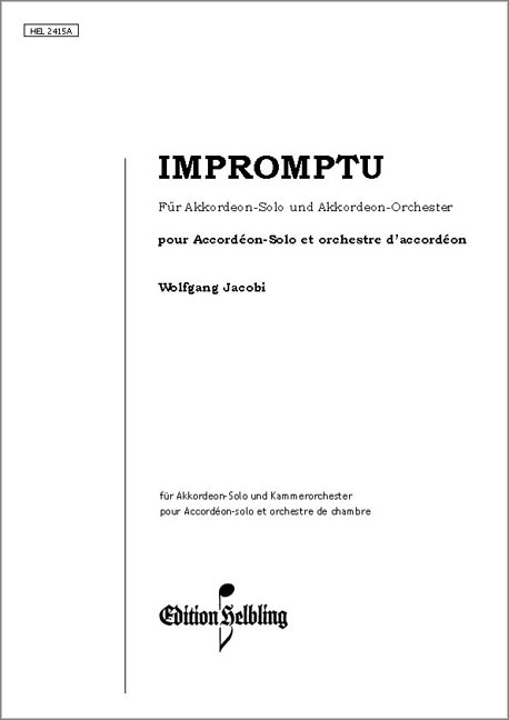 Vorderes Coverbild Impromptu