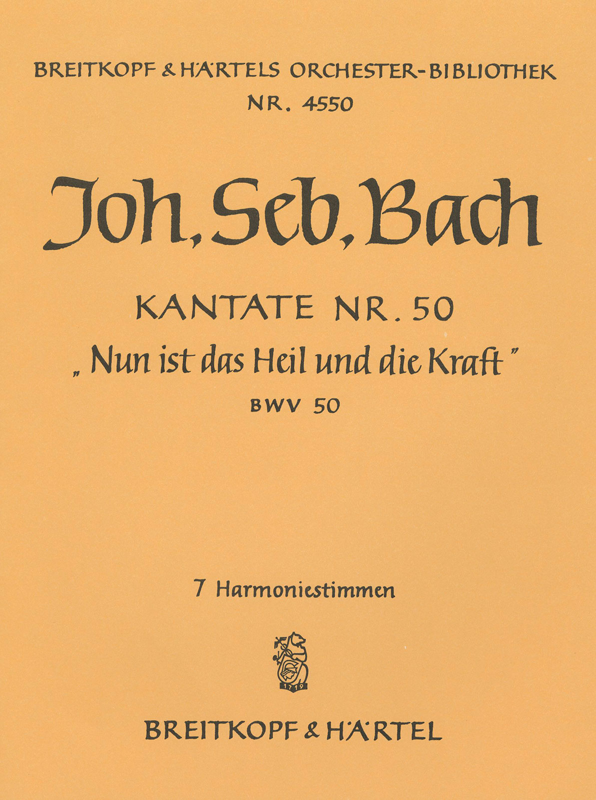 Vorderes Coverbild Kantate BWV 50 „Nun ist das Heil und die Kraft“