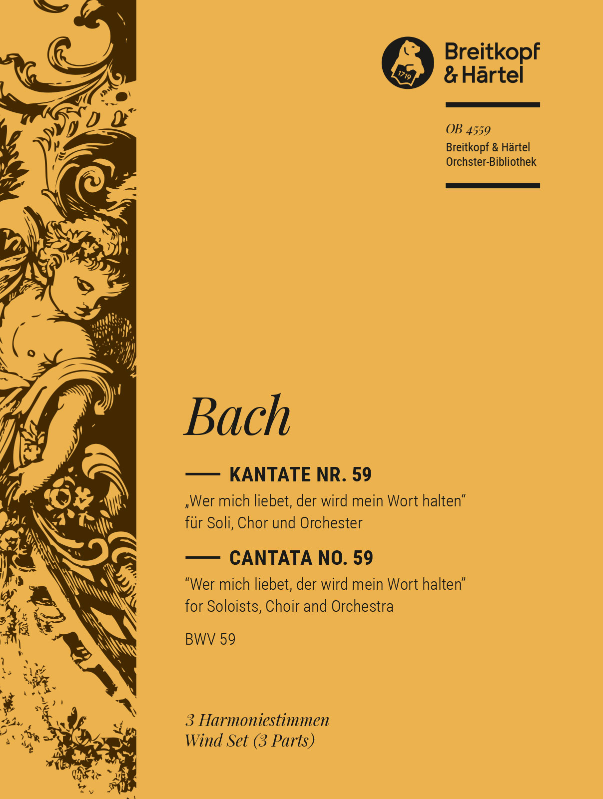 Vorderes Coverbild Kantate BWV 59 „Wer mich liebet, der wird mein Wort halten“