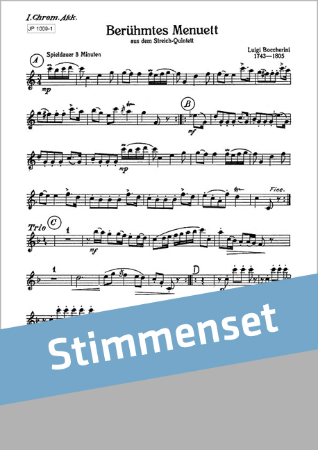Vorderes Coverbild Berühmtes Menuett
