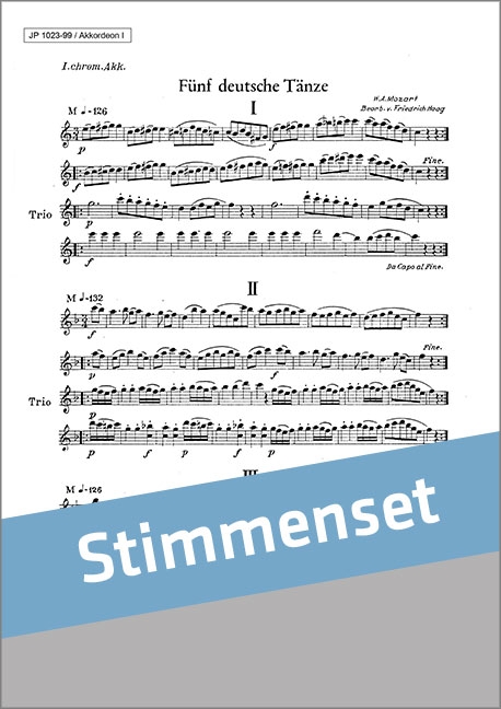 Vorderes Coverbild Fünf deutsche Tänze