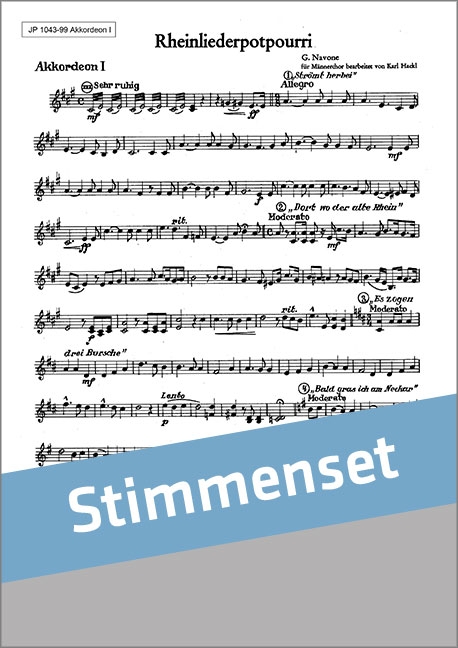 Vorderes Coverbild Rheinlieder