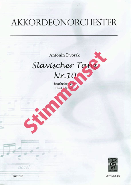 Vorderes Coverbild Slavischer Tanz Nr.10