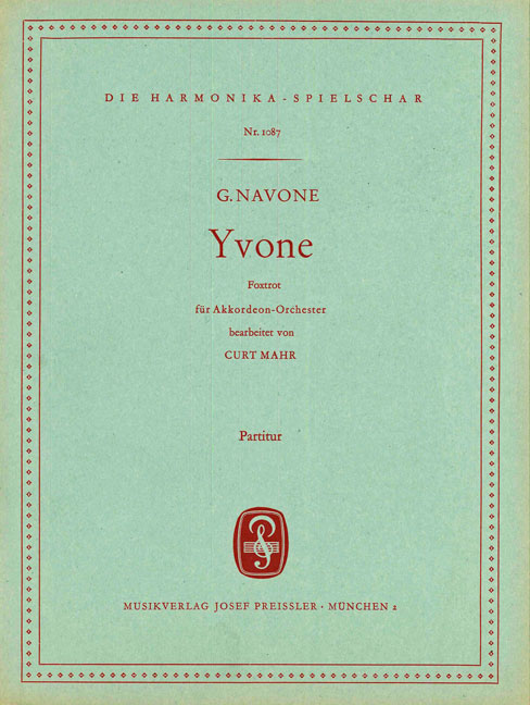 Vorderes Coverbild Yvone