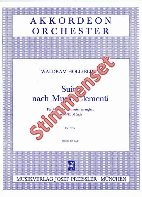 Vorderes Coverbild Suite nach Muzio Clementi