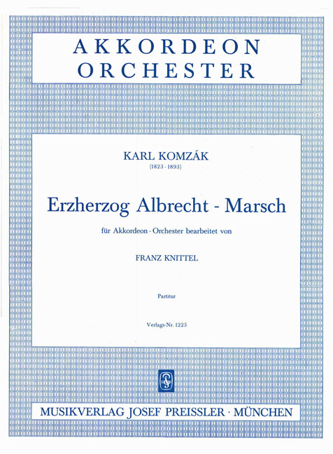 Vorderes Coverbild Erzherzog Albrecht-Marsch