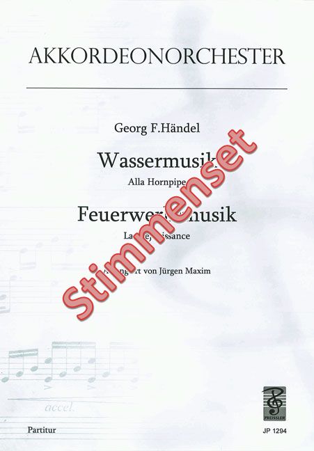 Vorderes Coverbild Wassermusik / Feuerwerksmusik