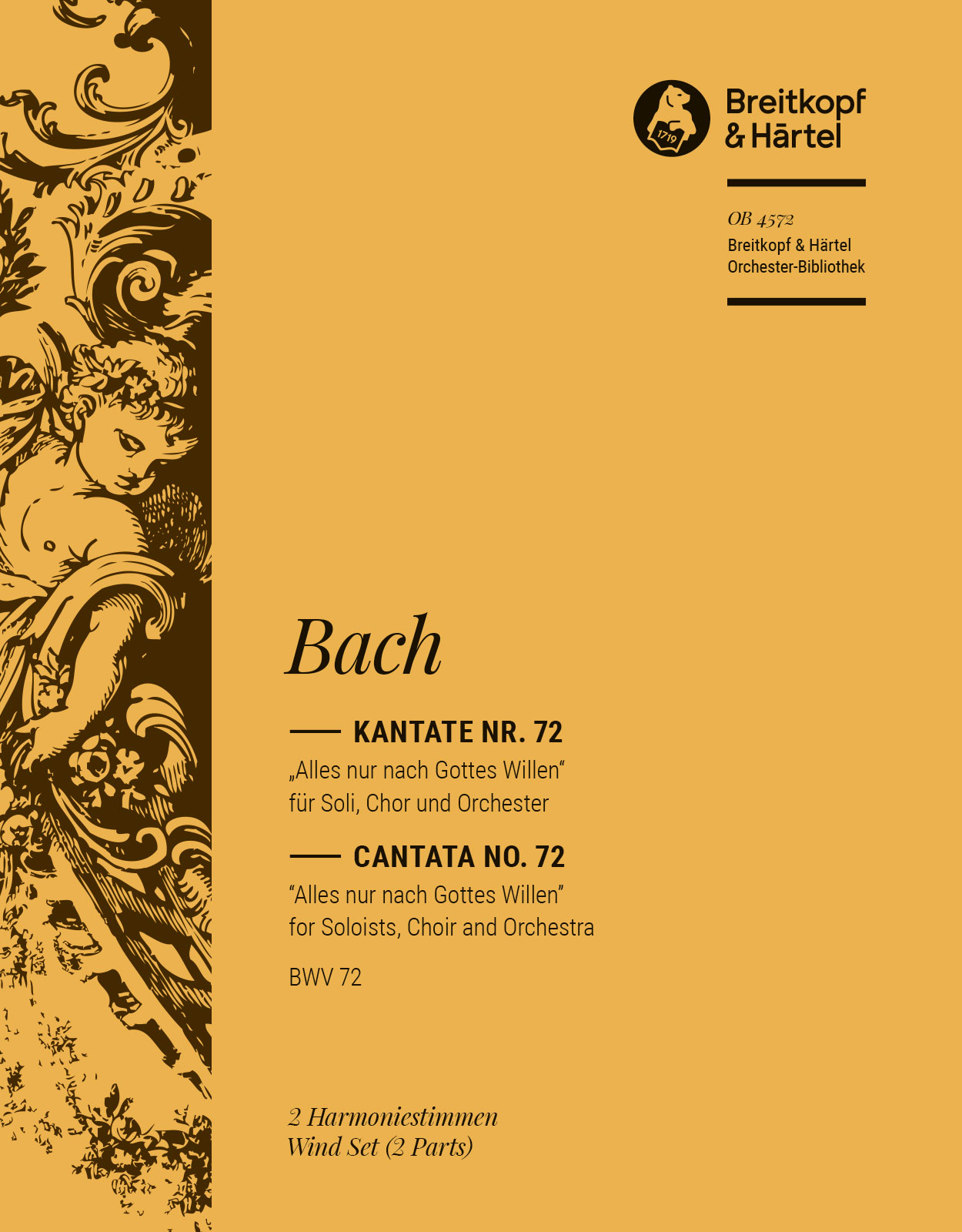 Vorderes Coverbild Kantate BWV 72 „Alles nur nach Gottes Willen“