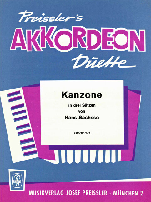 Vorderes Coverbild Kanzone in drei Sätzen