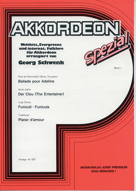Vorderes Coverbild Akkordeon spezial, Band 1