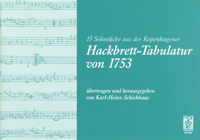Vorderes Coverbild 15 Solostücke aus der Kopenhagener Hackbrett-Tabul