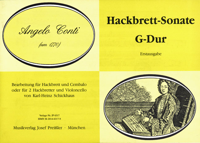 Vorderes Coverbild Hackbrett-Sonate G-Dur