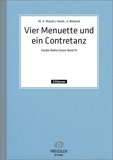 Anderes Coverbild Vier Menuette und ein Contretanz für 3 Gitarren