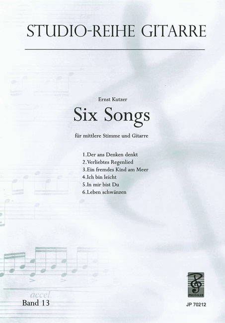 Vorderes Coverbild Six Songs