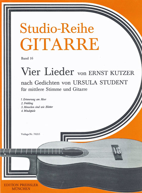 Vorderes Coverbild Vier Lieder op. 109