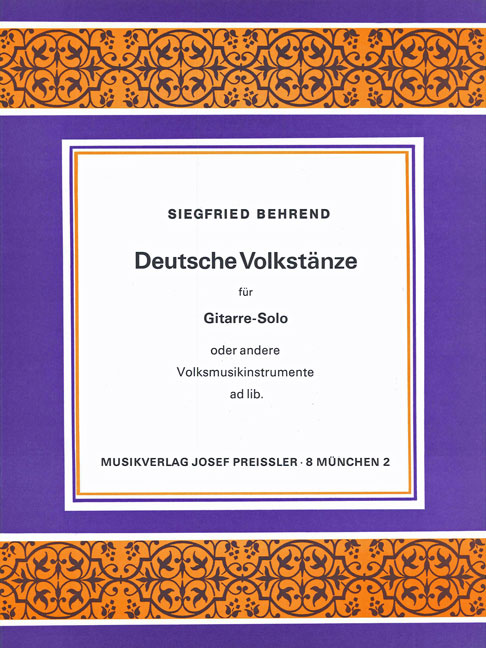 Vorderes Coverbild Deutsche Volkstänze