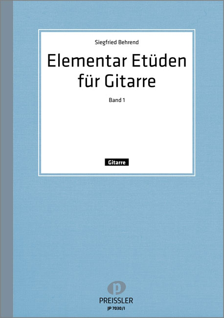 Vorderes Coverbild Elementar-Etüden für Gitarre Band 1