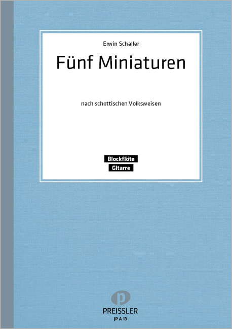 Vorderes Coverbild Fünf Miniaturen nach schottischen Volksweisen
