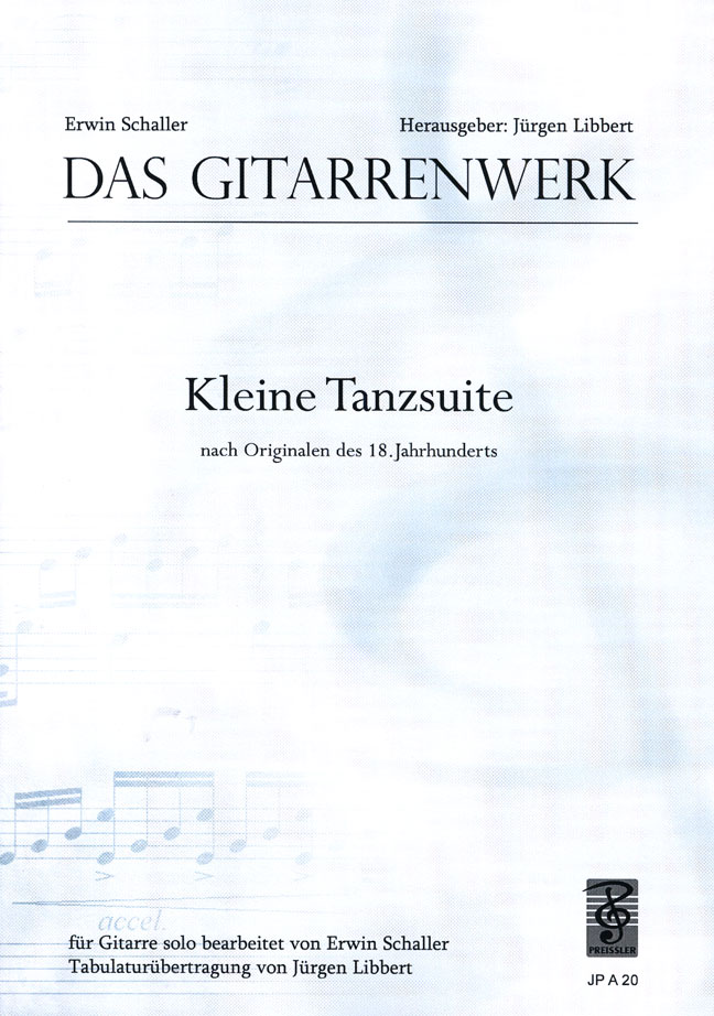 Vorderes Coverbild Kleine Tanzsuite nach Originalen des 18. Jahrhunde