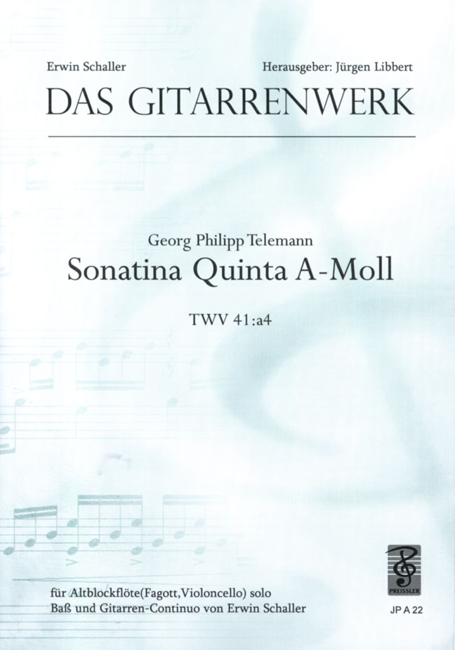 Vorderes Coverbild Sonatina Quinta a-Moll TWV 41:a4