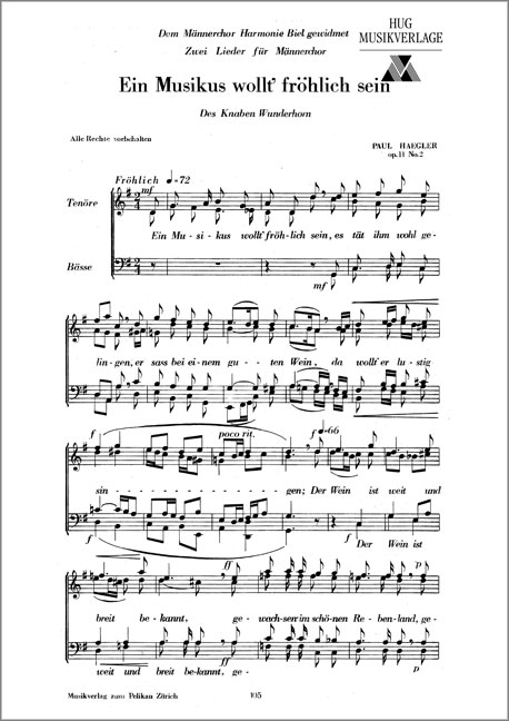 Vorderes Coverbild Ein Musikus wollt' fröhlich sein