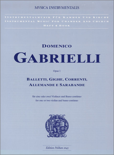 Vorderes Coverbild Balletti Gighe Correnti op. 1