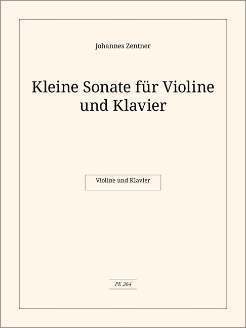Vorderes Coverbild Kleine Sonate