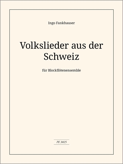 Vorderes Coverbild Volkslieder aus der Schweiz