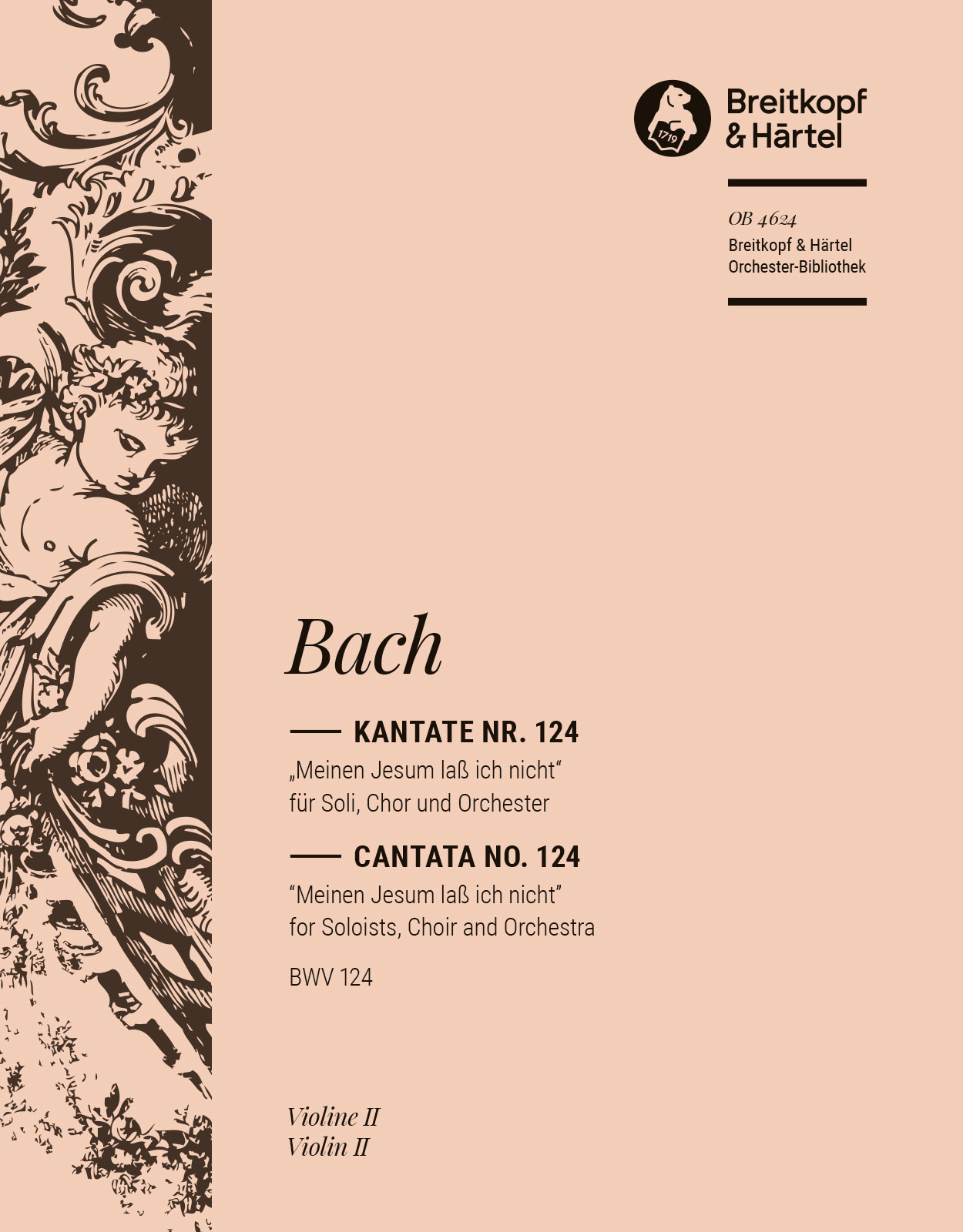 Vorderes Coverbild Kantate BWV 124 „Meinen Jesum lass ich nicht“