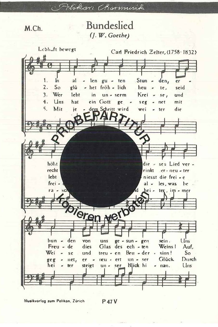 Vorderes Coverbild Bundeslied