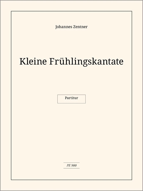 Vorderes Coverbild Kleine Frühlingskantate