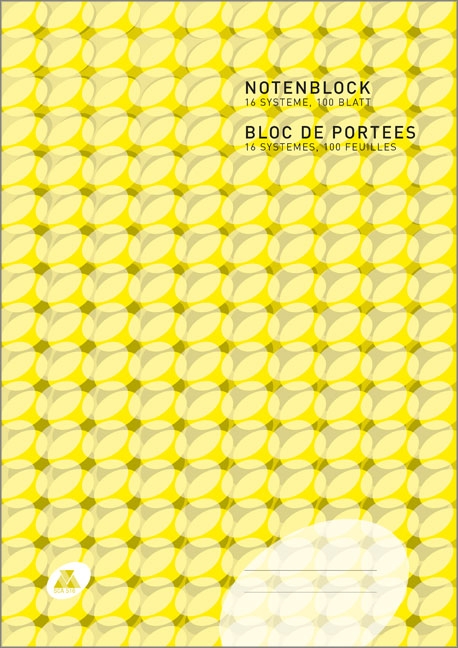 Vorderes Coverbild Notenblock ohne Hilfslinien