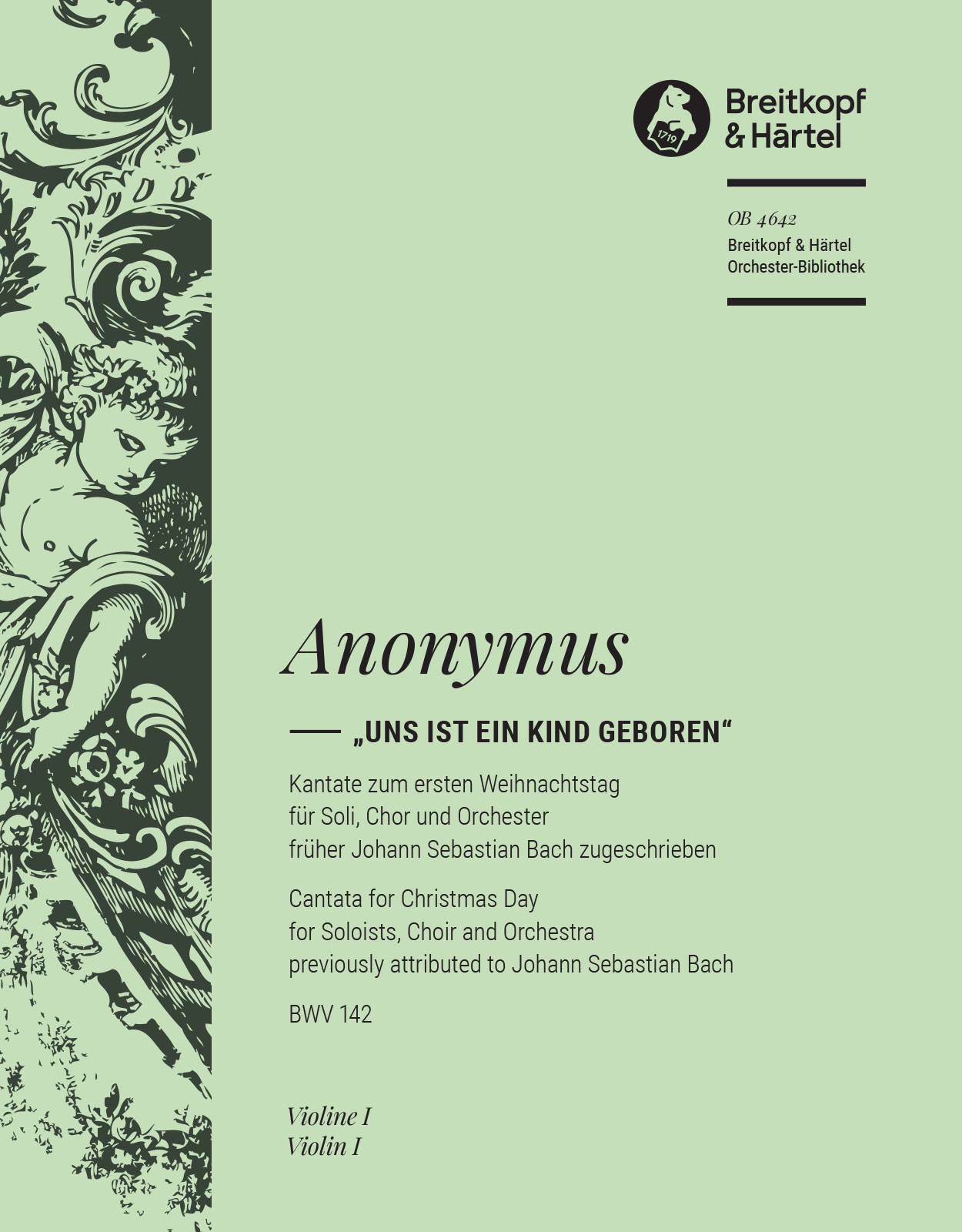 Vorderes Coverbild Kantate BWV 142 „Uns ist ein Kind geboren“