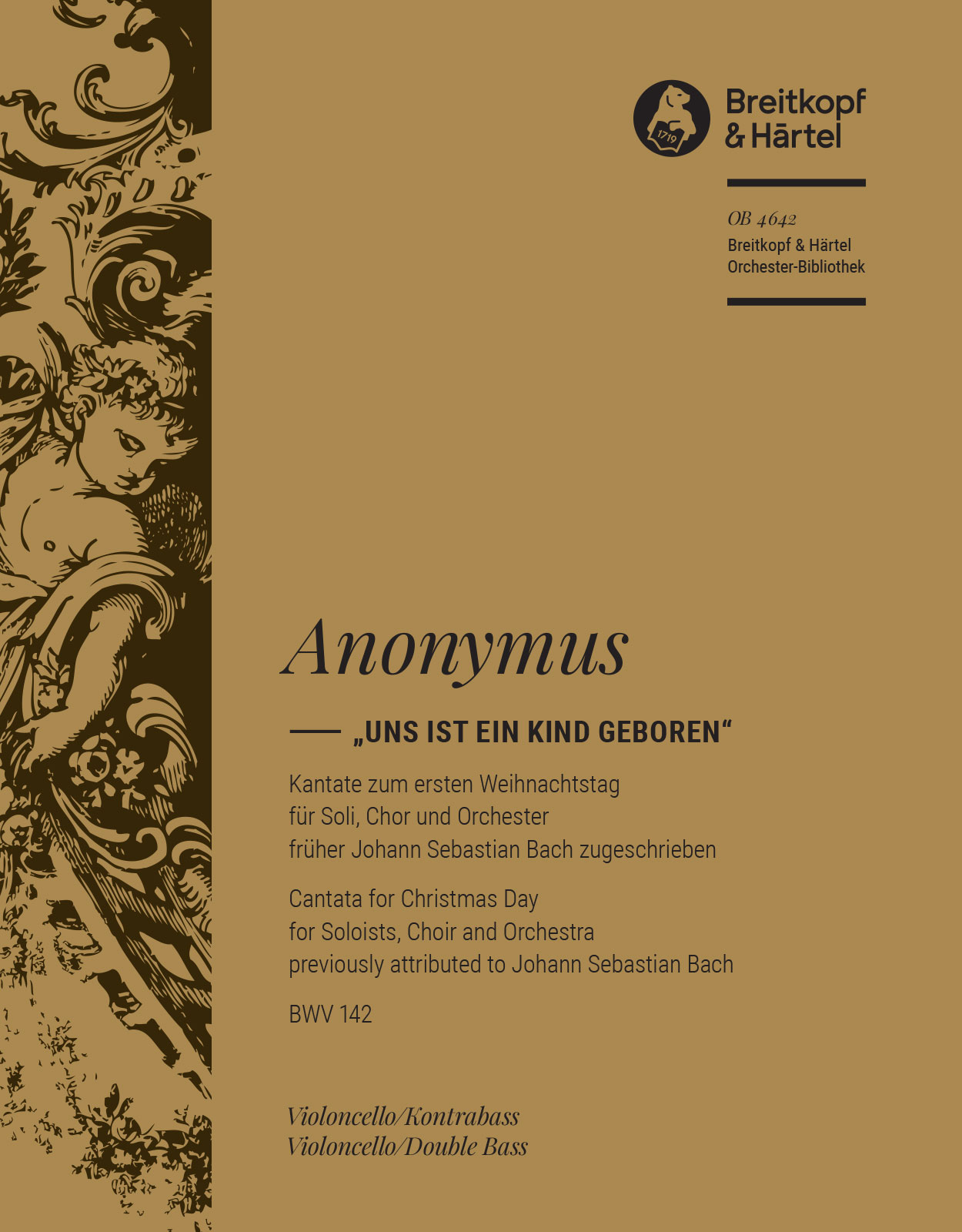 Vorderes Coverbild Kantate BWV 142 „Uns ist ein Kind geboren“
