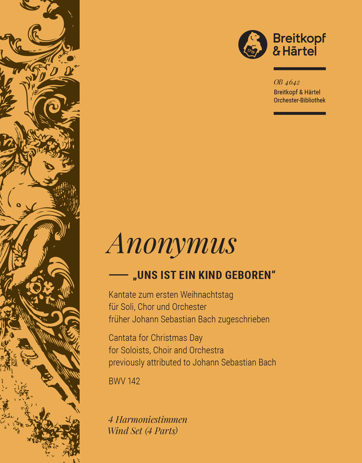 Vorderes Coverbild Kantate BWV 142 „Uns ist ein Kind geboren“