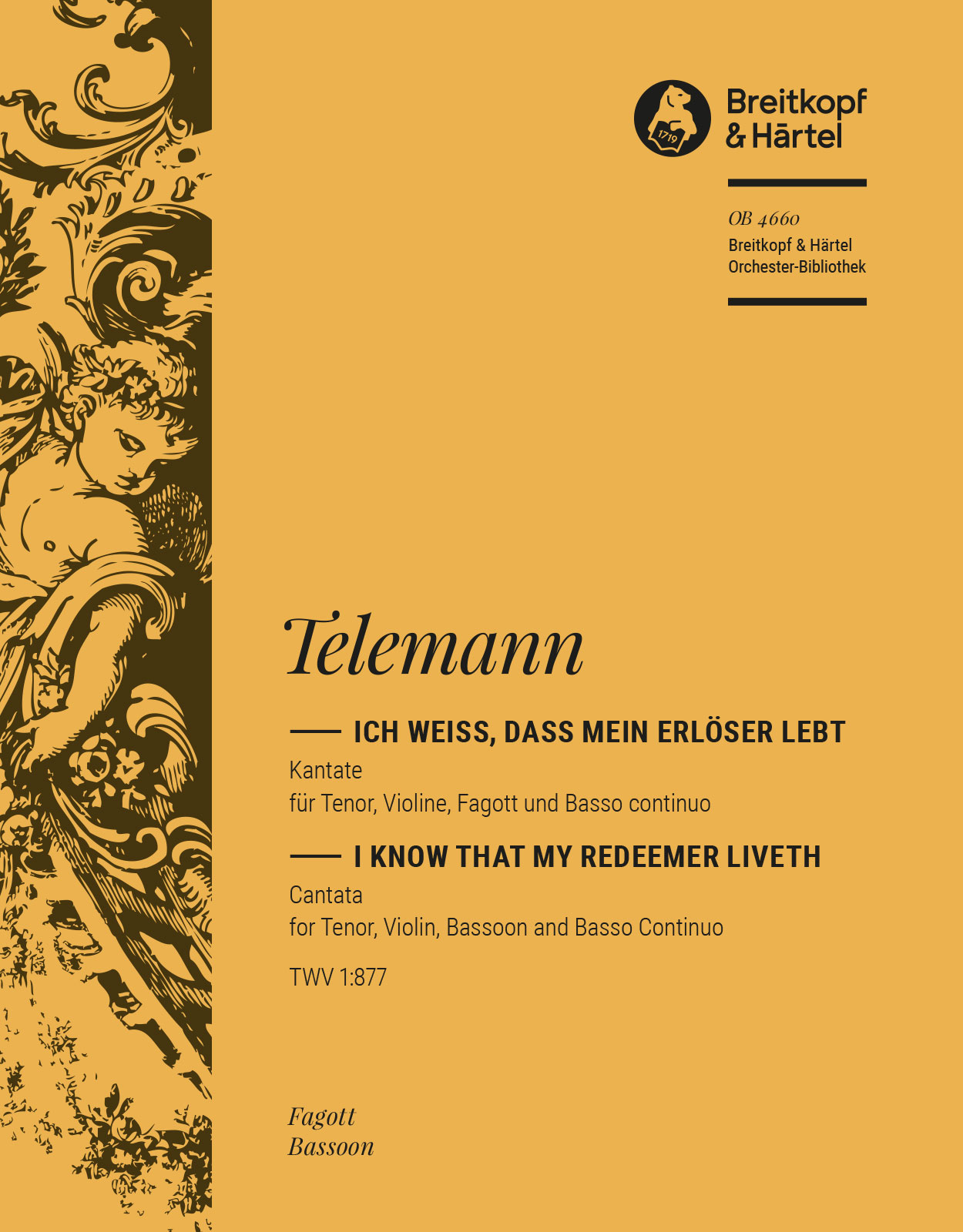 Vorderes Coverbild „Ich weiß, dass mein Erlöser lebt“ TWV 1:877 "Ich weiß, daß mein Erlöser lebt"