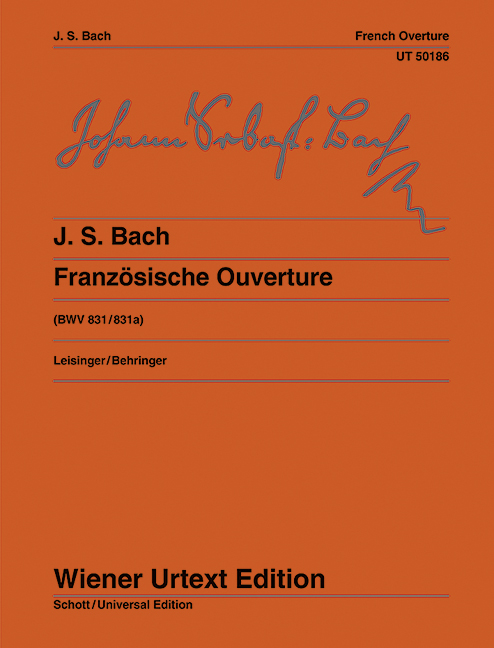 Vorderes Coverbild Französische Ouverture BWV 831/831a
