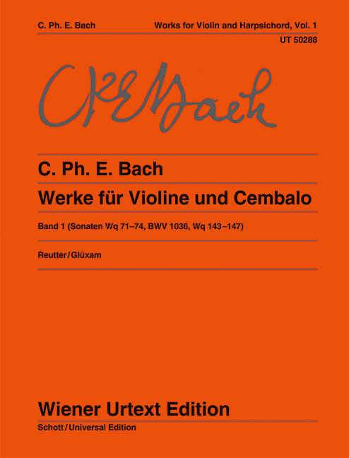 Vorderes Coverbild Werke für Violine und obligates Cembalo (Klavier)