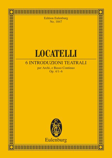 Vorderes Coverbild 6 Introduzioni teatrali op. 4/1-6