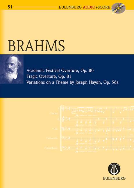 Vorderes Coverbild Akademische Fest-Ouvertüre, Tragische Ouvertüre, Variationen über ein Thema von Joseph Haydn op. 80, 81, 56a