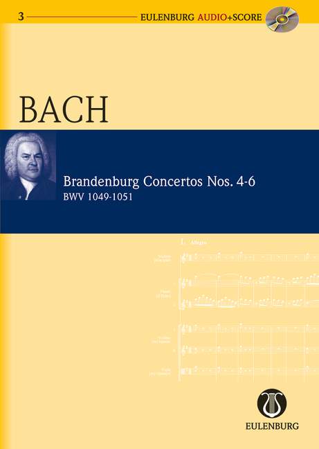 Vorderes Coverbild Brandenburgische Konzerte BWV 1049/1050/1051 (1719 - 1721)
