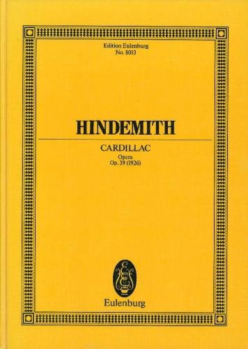 Vorderes Coverbild Cardillac op. 39 (1925 - 1926)