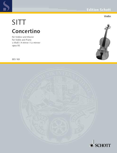 Vorderes Coverbild Concertino a-Moll op. 93