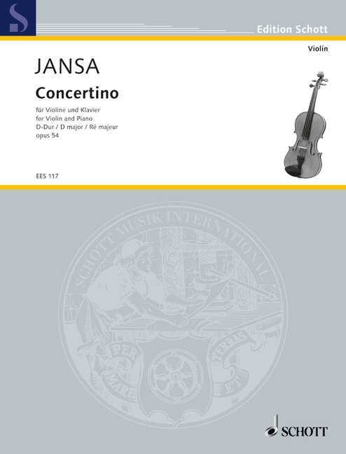 Vorderes Coverbild Concertino D-Dur op. 54