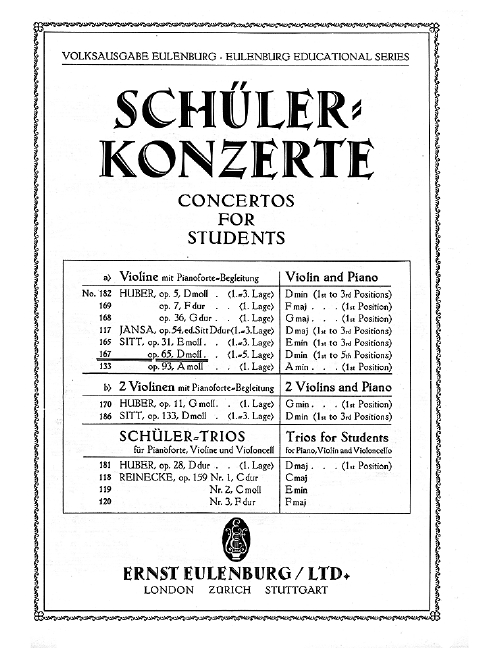 Vorderes Coverbild Concertino d-Moll op. 65