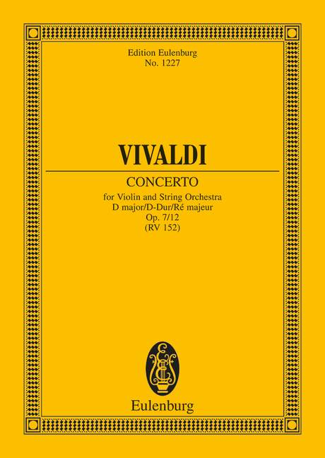 Vorderes Coverbild Concerto D-Dur op. 7/12 RV 214 / PV 152
