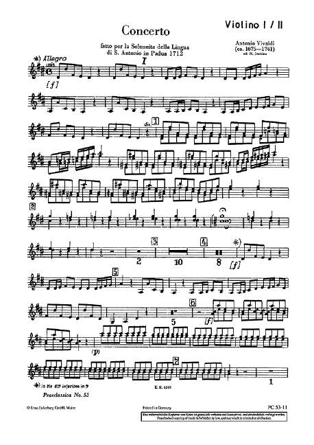 Vorderes Coverbild Concerto D-Dur op. 35/19 RV 212a / PV 165