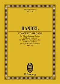 Vorderes Coverbild Concerto grosso B-Dur op. 3/2 HWV 313
