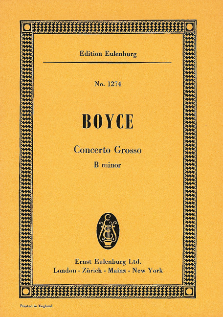 Vorderes Coverbild Concerto grosso h-Moll