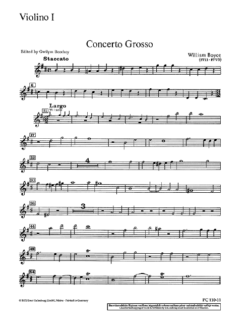 Vorderes Coverbild Concerto Grosso h-Moll